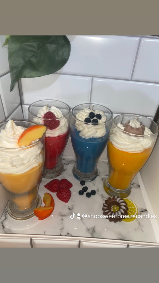 Fruity Milkshake Candles
