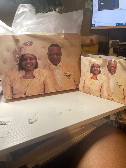 Gift bag custom photo